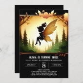 Sweet Whimsical Fairy Verjaardag Kaart (Voorkant / Achterkant)