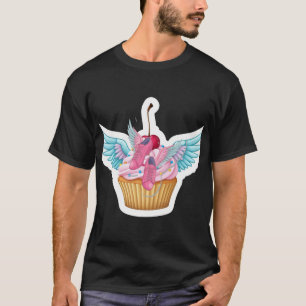 Sweet Whimsy: Cupcake met vleugels T-Shirt Design