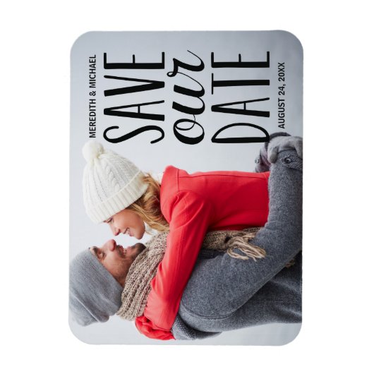 Sweet Whimsy | De foto bewaart de Datum Magneet (Verticaal)