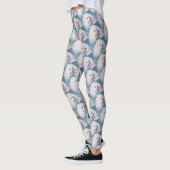 SWEET WHITE BICHON FRISE LEGGINGS (Links)
