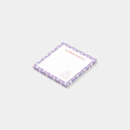 Sweet White Daisies Bloemenpatroon gepersonaliseer Post-it® Notes