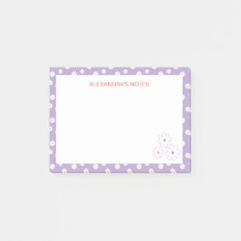 Sweet White Daisies Bloemenpatroon gepersonaliseer Post-it® Notes