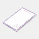 Sweet White Daisies Floral Pattern Post-it® Notes (Schuin)