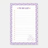 Sweet White Daisies Floral Pattern To Do Lijst Post-it® Notes (Voorkant)
