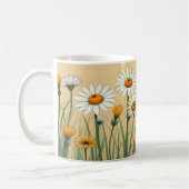 Sweet White Daisies Koffiemok (Links)