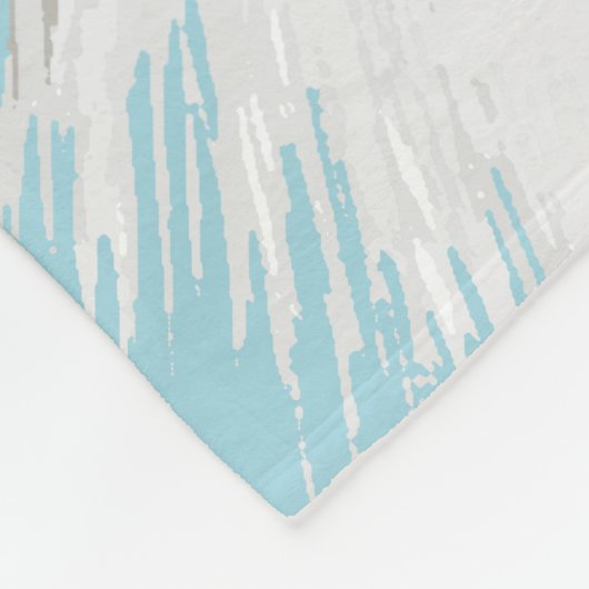 Sweet White Floral Cat Fleece Deken (Hoek)