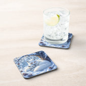 Sweet White Foxes in the Snow Bier Onderzetter (Rechterzijde)