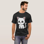 Sweet White Kitten T-shirt (Voorkant volledig)
