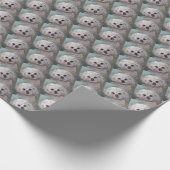 SWEET WHITE MALTESE YORKIE MIX CADEAUPAPIER (Hoek)