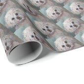 SWEET WHITE MALTESE YORKIE MIX CADEAUPAPIER (Rol Hoek)