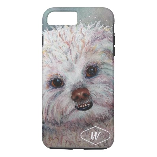 SWEET WHITE MALTESE YORKIE MIX Case-Mate iPhone CASE (Achterkant)