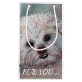 SWEET WHITE MALTESE YORKIE MIX KLEIN CADEAUZAKJE (Voorkant)