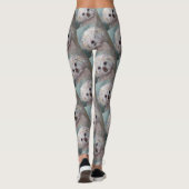 SWEET WHITE MALTESE YORKIE MIX LEGGINGS (Achterkant)