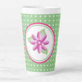 Sweet White Polka-dot Pink Flower Late Mok (Voorkant)