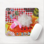Sweet white sheep-muis muismat (Met muis)
