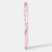 Sweet White Swans On Pastel Pink Floral Ballet Case-Mate iPhone Case (Achterkant / Links)