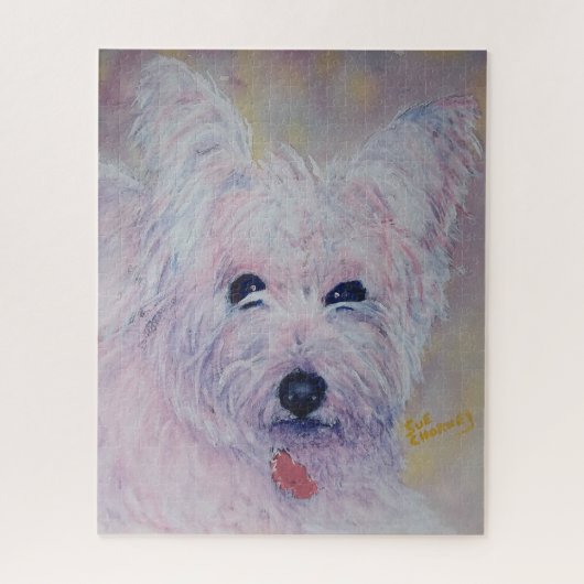 Sweet White Westie Puppy Legpuzzel (Verticaal)