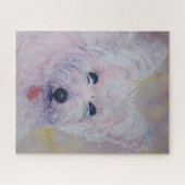 Sweet White Westie Puppy Legpuzzel (Horizontaal)