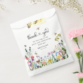 Sweet Wildflower & Bumblebee Kids Verjaardag Bedankzakje