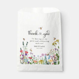 Sweet Wildflower & Bumblebee Kids Verjaardag Bedankzakje