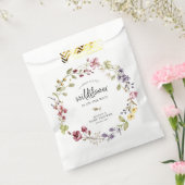 Sweet Wildflower Wreath Baby shower Bedankzakje (Gezegeld)