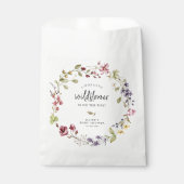 Sweet Wildflower Wreath Baby shower Bedankzakje (Voorkant)