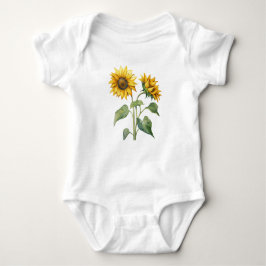 Sweet Wildflowers Wilde bloemen, Schattige Baby Romper