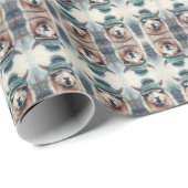 Sweet Winter Alpaca, op maat Cadeaupapier (Rol Hoek)