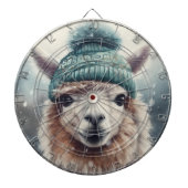 Sweet Winter Alpaca, op maat Dartbord (Voorkant)