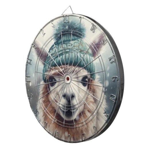 Sweet Winter Alpaca, op maat Dartbord (Voorkant Rechts)