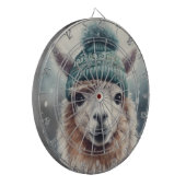 Sweet Winter Alpaca, op maat Dartbord (Voorkant Links)
