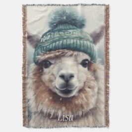 Sweet Winter Alpaca, op maat Deken