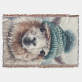 Sweet Winter Alpaca, op maat Deken (Voorkant)