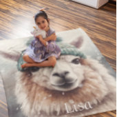 Sweet Winter Alpaca, op maat Fleece Deken