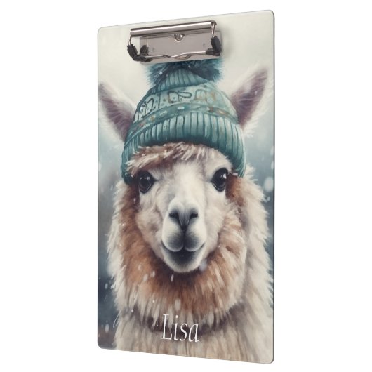 Sweet Winter Alpaca, op maat Klembord (Links)