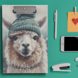 Sweet Winter Alpaca, op maat Klembord