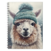 Sweet Winter Alpaca, op maat Notitieboek (Voorkant)