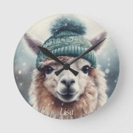Sweet Winter Alpaca, op maat Ronde Klok