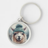 Sweet Winter Alpaca, op maat Sleutelhanger (Voorkant)