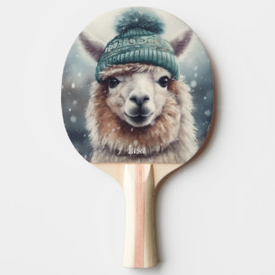 Sweet Winter Alpaca, op maat Tafeltennisbatje