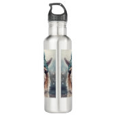 Sweet Winter Alpaca, op maat Waterfles (Achterkant)