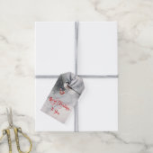 Sweet Winter Bird Kerstmis Cadeaulabel (Met Touw)