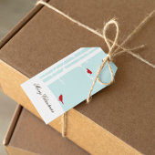 Sweet Winter Birds Kerstmis Cadeaulabel