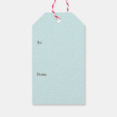 Sweet Winter Birds Kerstmis Cadeaulabel (Achterkant)