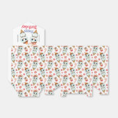 Sweet Winter Birthday Favor Box Bedankdoosjes (Uitgevouwen)