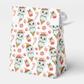 Sweet Winter Birthday Favor Box Bedankdoosjes (Achterkant)