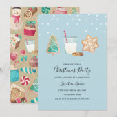 Sweet Winter Cookies Kerstfeest Kaart (Voorkant / Achterkant)