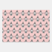 Sweet Winter Girls Trio Inpakpapier Vel (Voorkant)