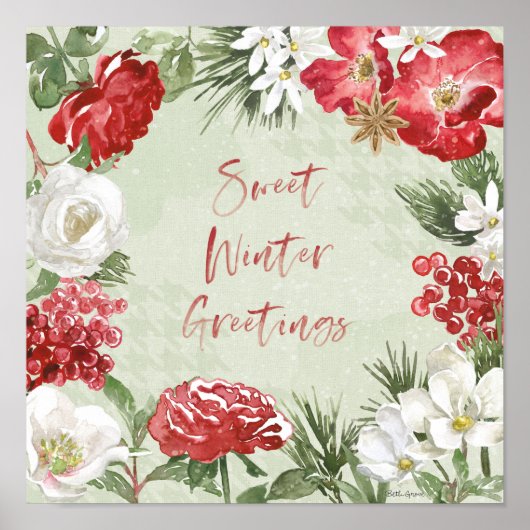 Sweet Winter Greetings Poster (Voorkant)