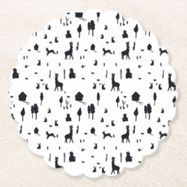 Sweet winter kartonnen onderzetters